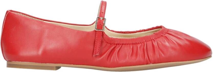 Inuovo leren ballerina's rood
