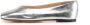 Inuovo leren ballerina's zilver - Thumbnail 1