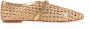 Inuovo raffia ballerina's beige - Thumbnail 1