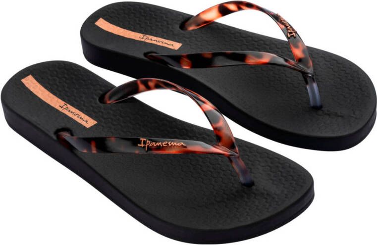 Ipanema Anatomic Connect teenslippers zwart oranje