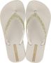 Ipanema Anatomic Lolita teenslippers met glitters beige goud Meisjes Rubber 25 26 - Thumbnail 2