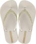 Ipanema Anatomic Lolita teenslippers met glitters beige goud Meisjes Rubber 25 26 - Thumbnail 1