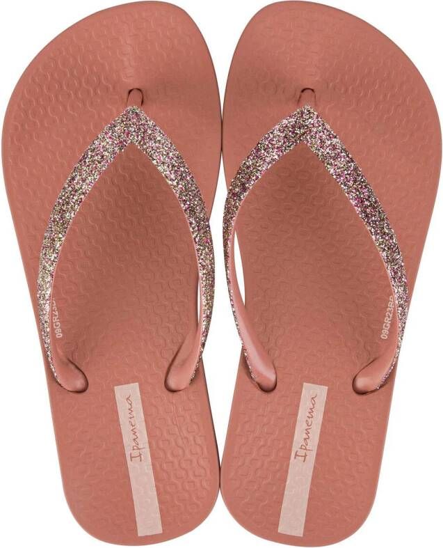 Ipanema Anatomic Lolita teenslippers met glitters oudroze Meisjes Rubber 25 26