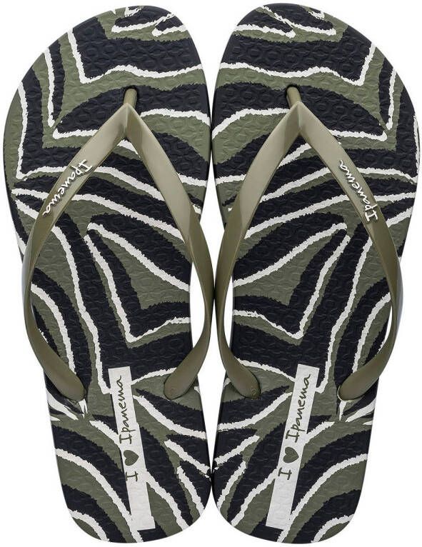Ipanema Animal Print slipper groen combi