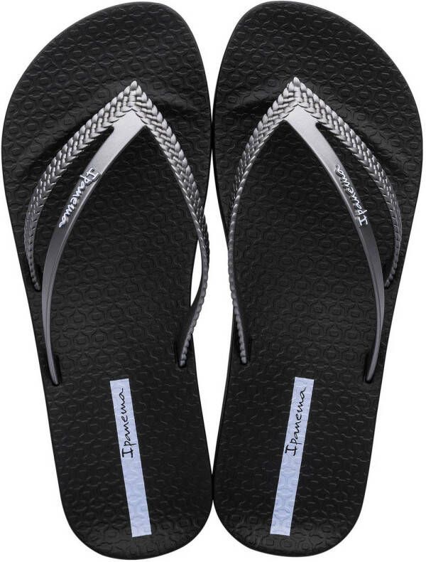 Ipanema Bossa Anatomic Soft teenslippers zwart zilver