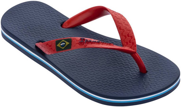 Ipanema Classic Brasil teenslippers blauw rood Jongens Meisjes Gerecycled materiaal (duurzaam) 27 28