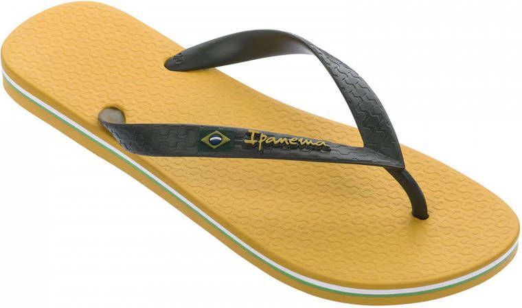 badslippers en teenslippers voor Sandalen en teenslippers Heren Schoenen voor voor Sandalen Ipanema Klassieke Braziliaanse Teenslippers in het Geel voor heren 
