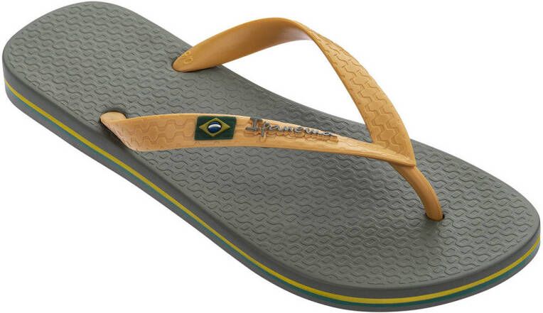 Ipanema Classic Brasil Men Slippers Heren Green Yellow