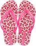 Ipanema Classic Kids teenslippers met panterprint roze - Thumbnail 1