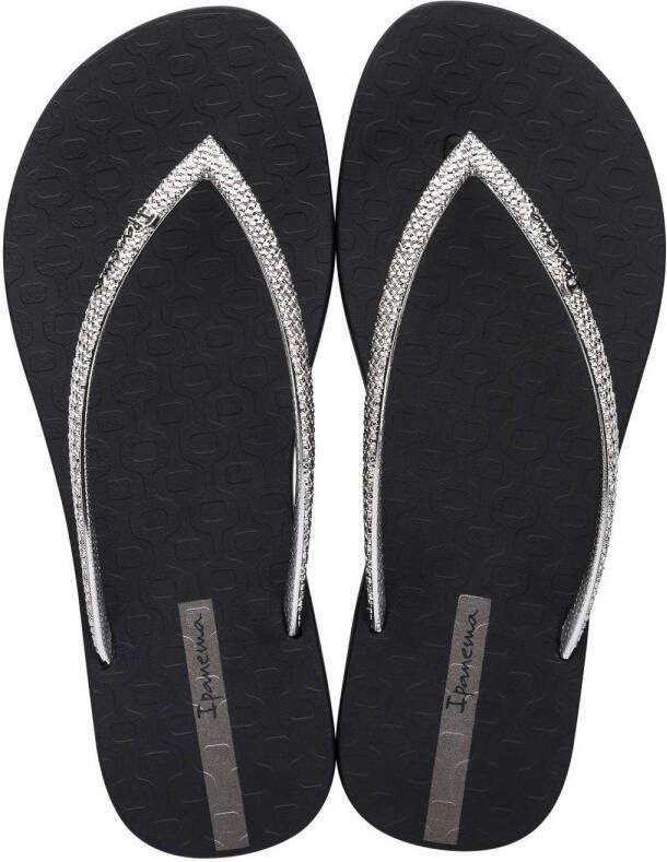 Ipanema glitter teenslippers zwart