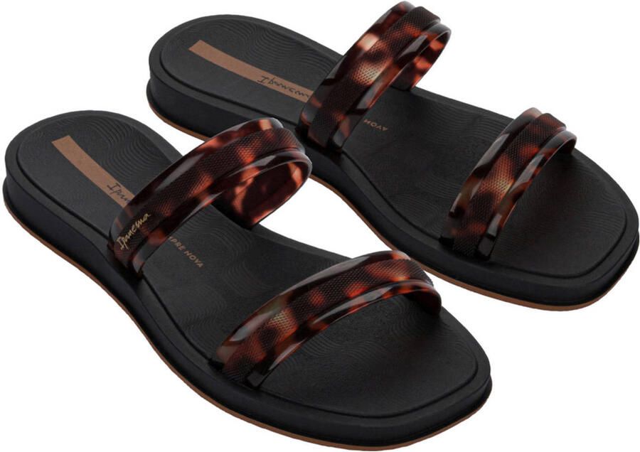 Ipanema slippers met panterprint bruin zwart - Foto 2