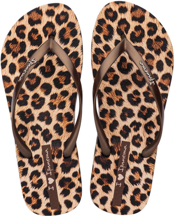 Ipanema teenslippers met panterprint bruin beige - Foto 6