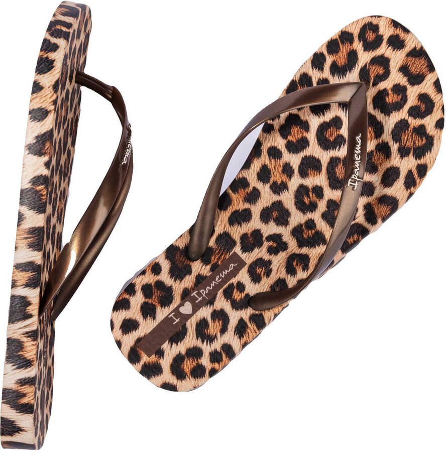 Ipanema teenslippers met panterprint bruin beige - Foto 7