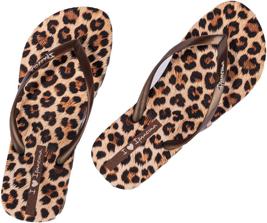Ipanema teenslippers met panterprint bruin beige - Foto 8
