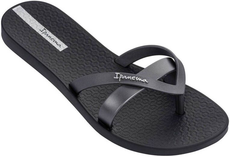 Ipanema Kirey teenslippers zwart zilver