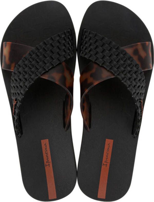 Ipanema Sense slippers zwart panter