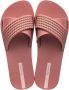 Ipanema Comfortabele Gestreepte Slippers Pink Dames - Thumbnail 1