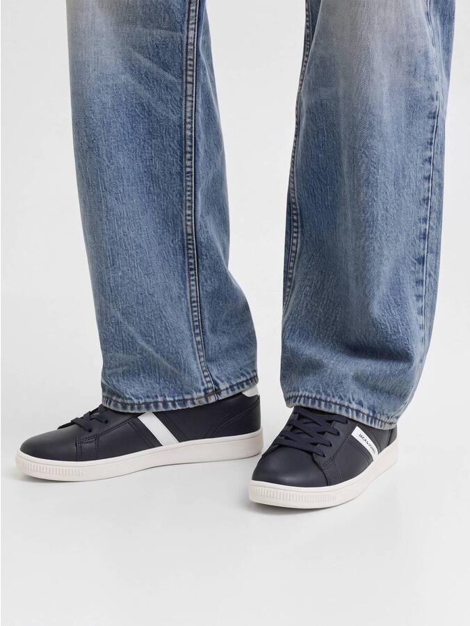 JACK & JONES Jfwblaze Basic sneakers donkerblauw wit - Foto 2