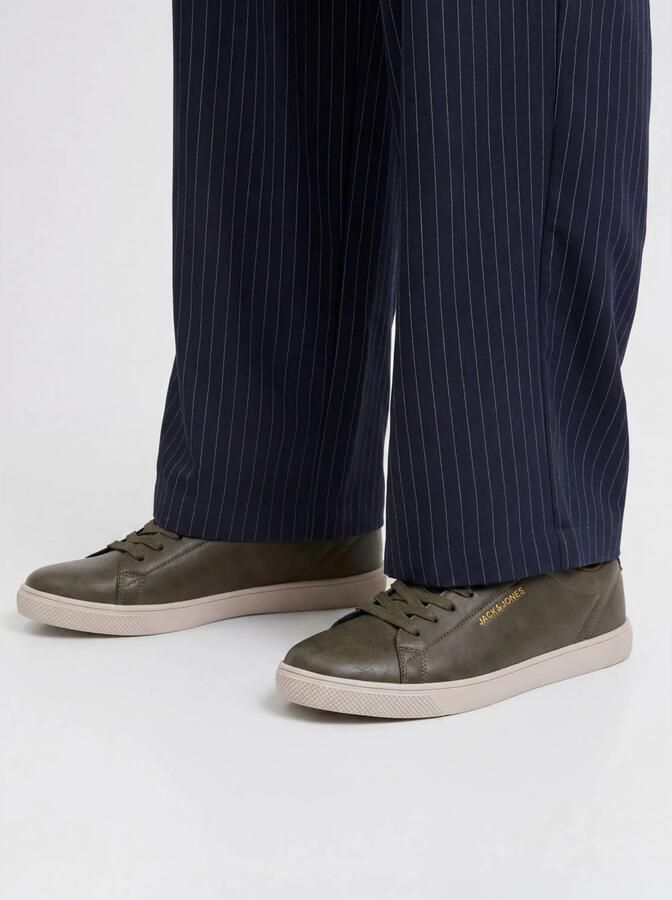 JACK & JONES Jfwbosley Pu Noos imitatieleren sneakers met logo - Foto 3