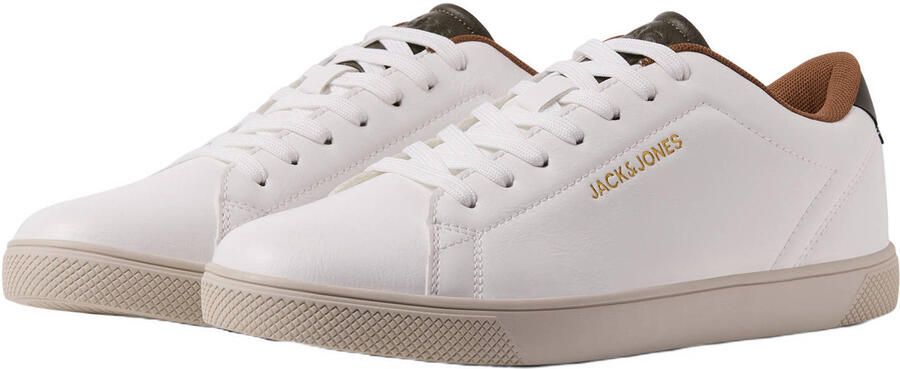 JACK & JONES Jfwbosley Pu Noos imitatieleren sneakers met logo - Foto 3