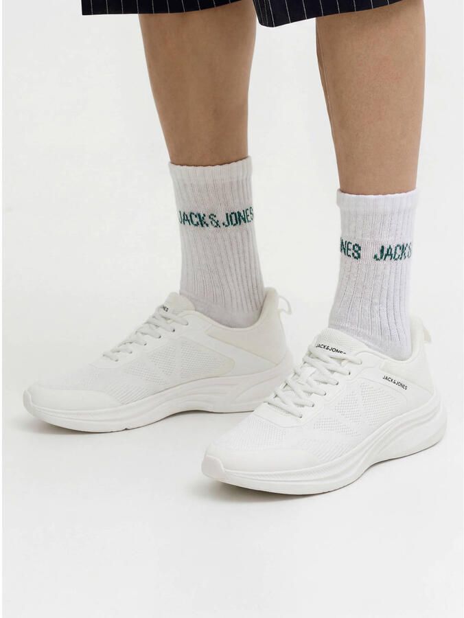 JACK & JONES Jfwdrago Knit Noos gebreide sneakers wit - Foto 2