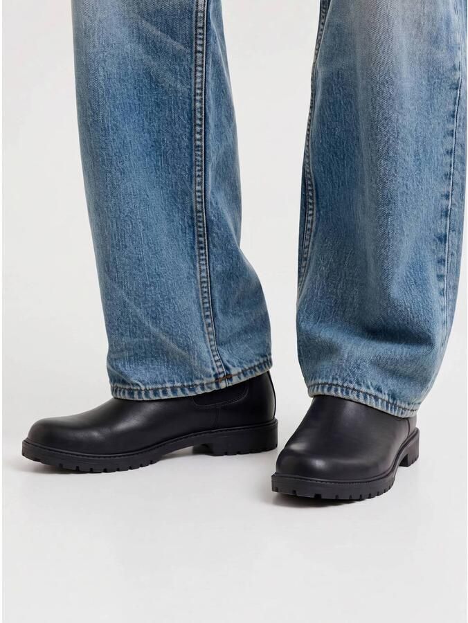 JACK & JONES Jfwduneland imitatieleren chelsea boots zwart - Foto 3