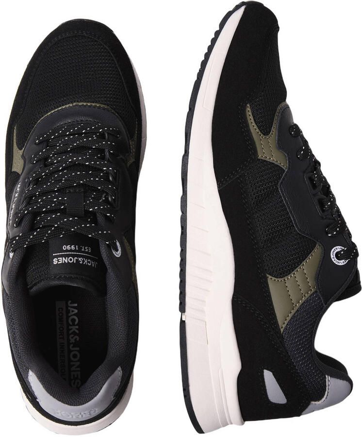 JACK & JONES JFWJupiter imitatieleren sneakers antraciet - Foto 2