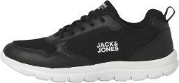 JACK & JONES JFWZOOM sneakers met logo antraciet Grijs Jongens Textiel