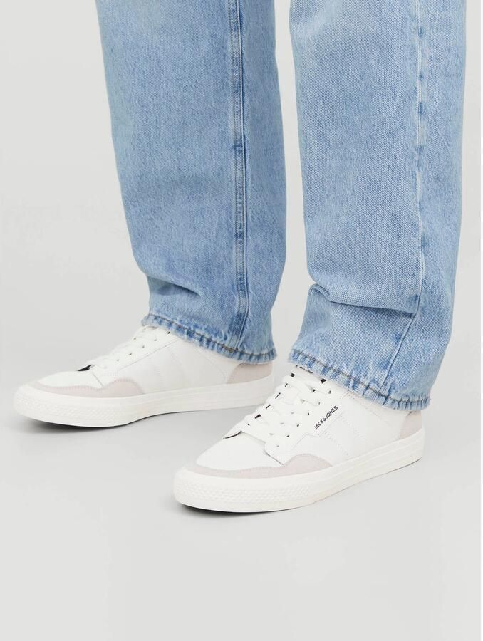 JACK & JONES JACK&JONES JFWMORDEN COMBO WHITE NAVY NOOS Heren Veterschoenen