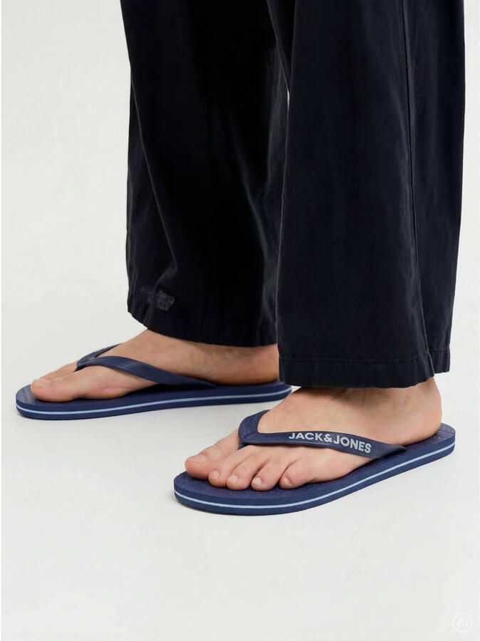 JACK & JONES teenslippers donkerblauw - Foto 3