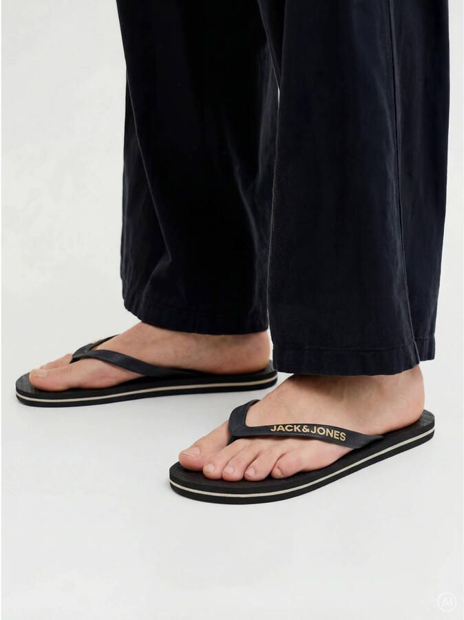 JACK & JONES teenslippers zwart - Foto 3