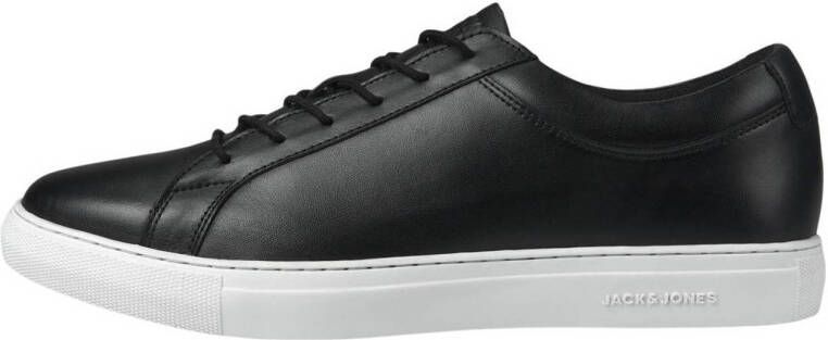 JACK & JONES JFWGALAXY leren sneakers zwart