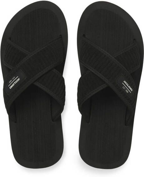 JACK & JONES Jfwkriskros Corduroy Sandal slippers zwart