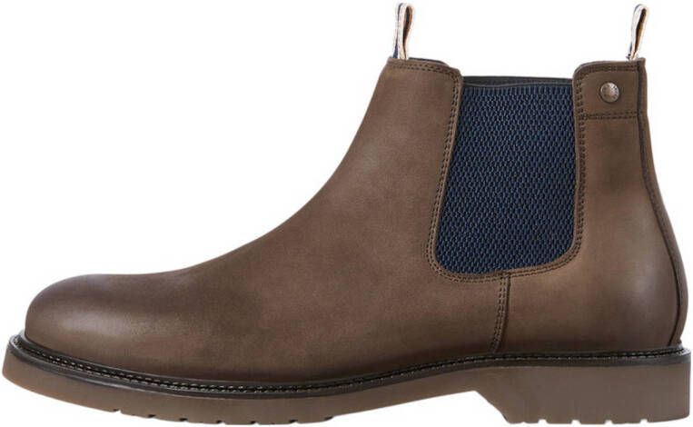 Jack & jones chelsea boots uomo 12140924 Leyton Brown Stone Bruin Heren