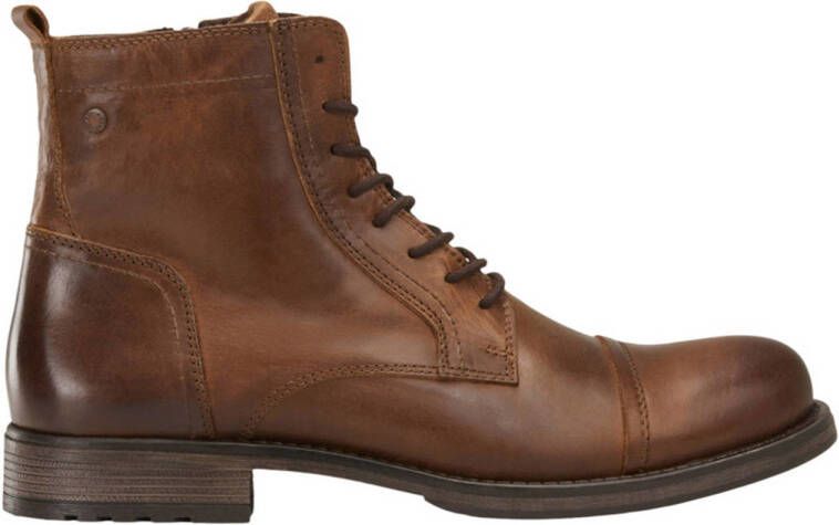 JACK & JONES JACK&JONES ADDITIONALS JFWRUSSEL LEATHER COGNA LN Heren Laarzen