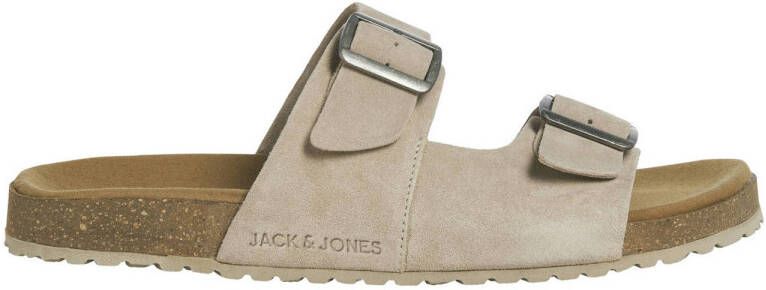 JACK & JONES Jfwlouis Suede Sandal suède slippers taupe