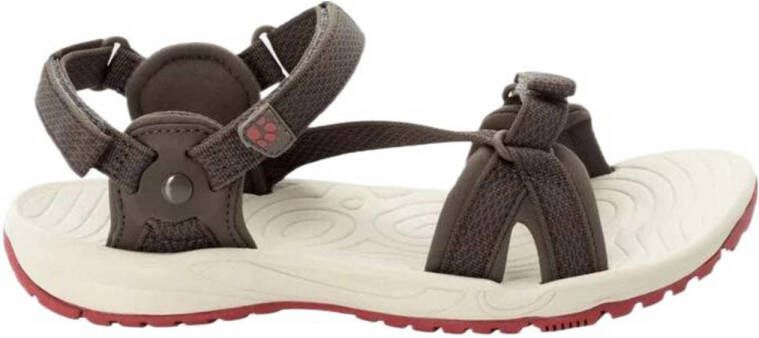 Jack Wolfskin Lakewood Ride Sandal Women Duurzame trekkingsandalen Dames 39.5 bruin coconut brown auburn