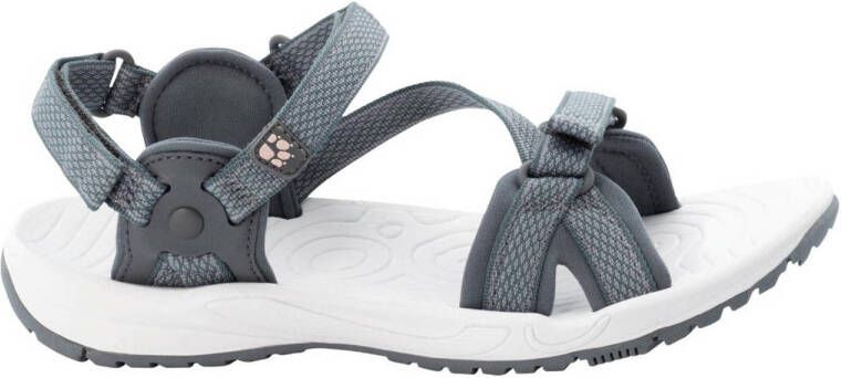 Jack Wolfskin Lakewood Rise outdoor sandalen grijs roze