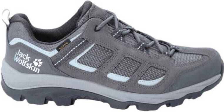 Jack Wolfskin Vojo 3 Texapore Low Dames waterdichte lage wandelschoenen Tarmac Grey Light Blue