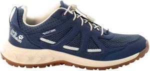 Jack Wolfskin Woodland 2 Vent Support System Low Women Lichte wandelschoen met leer Dames 37.5 dark blue beige dark blue beige