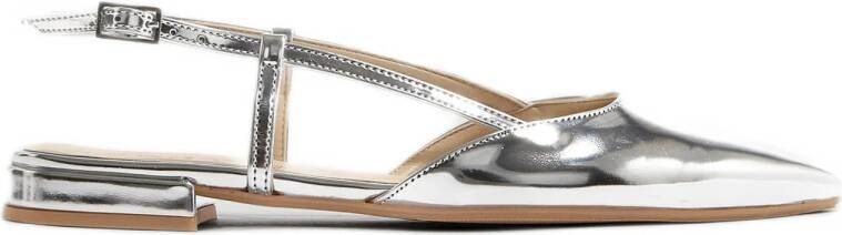 JOSH V Alessia slingback loafers zilver