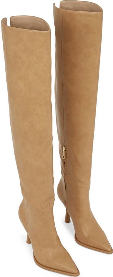 JOSH V Marissa overknee laarzen beige