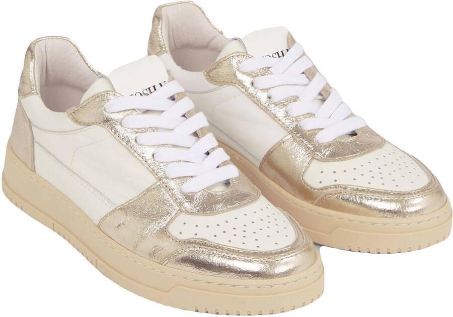 JOSH V Winona sneaker van leer met metallic finish - Foto 3