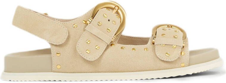 JOSH V Maartje suède sandalen beige