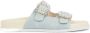 JOSH V MECIA sandalen van denim met logodessin Light Blauw Denim Polyester - Thumbnail 1