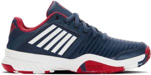 K-Swiss Court Express Omni tennisschoenen donkerblauw wit rood