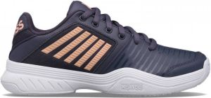 K-Swiss Court Express Omni tennisschoenen grijsblauw oranje