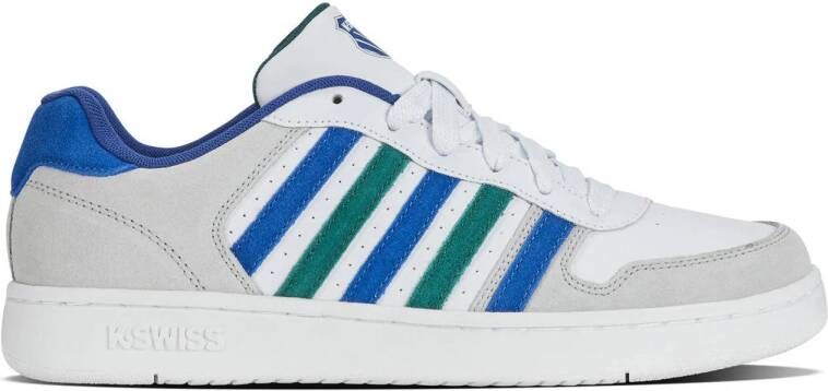 K-Swiss Court Palisades sneakers wit groen kobaltblauw