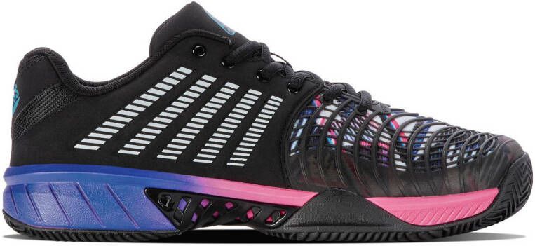 K-Swiss Express Light 3 HB padelschoenen zwart blauw roze