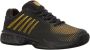 K-Swiss hypercourt express 2 hb Tennisschoenen gravel heren Zwart-Geel - Thumbnail 1